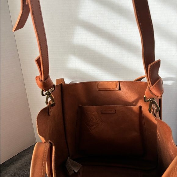 Madewell Tan Leather Tote Bag - Picture 8 of 9